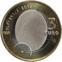 3 euro commémorative Slovénie 2012 - 100 ans de la médaille argent Olympique