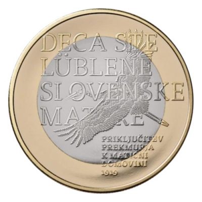 3 euro commémorative Slovénie 2019 - Intégration de Prekmurje