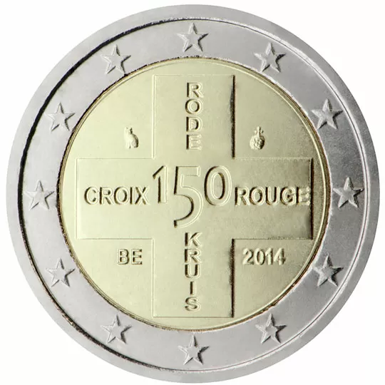 2 euro commémorative Belgique 2014 - Croix Rouge