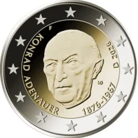 2 euro commémorative Allemagne 2026 - Konrad Adenauer - atelier A