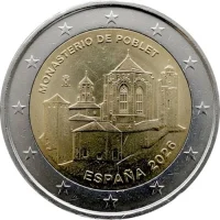 2 euro commémorative Espagne 2026 - Monastère de Poblet