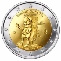 2 euro commémorative Italie 2026 - Carlo Collodi, Pinnochio