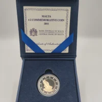 2 euro commémorative Malte 2011 - Les premiers représentants Maltais (coffret)