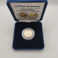 2 euro commémorative Belgique 2022 - Erasmus (coffret)