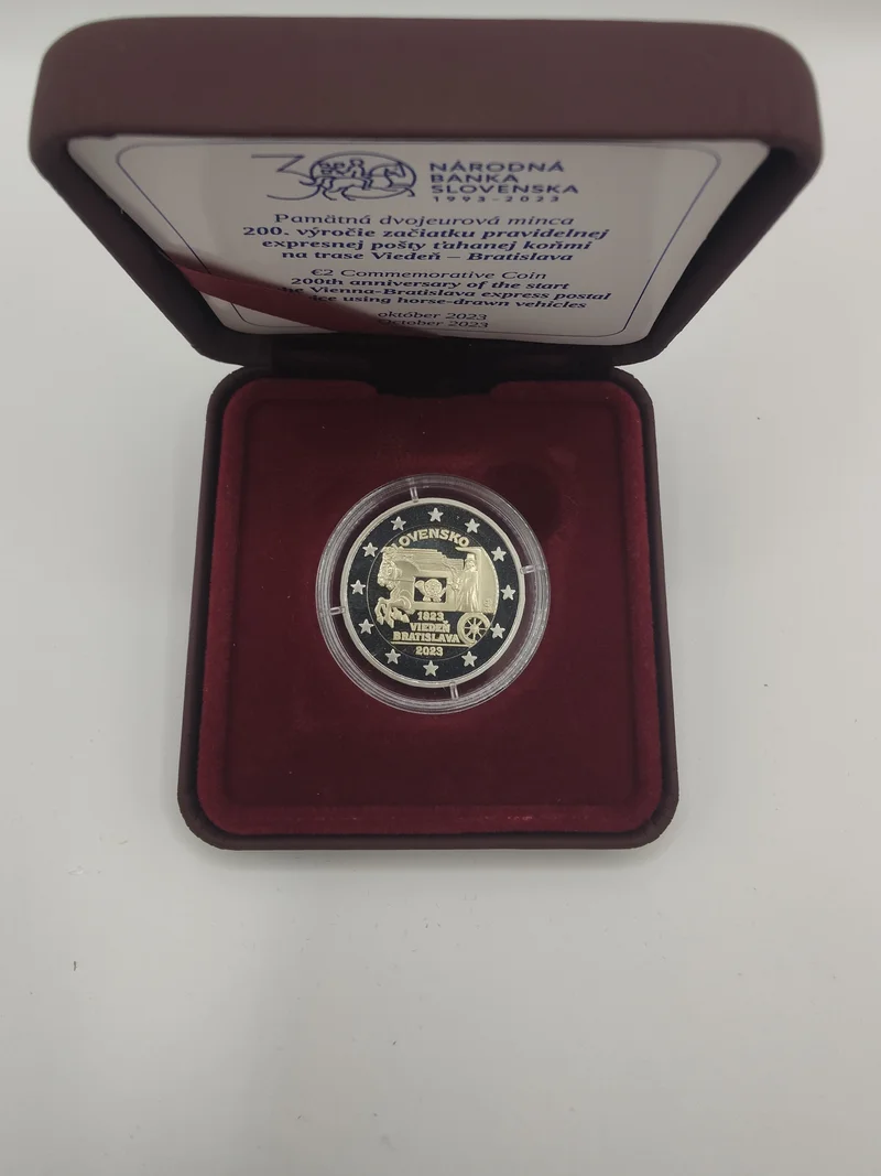 2 euro commémorative Slovaquie 2023 - service postal express (coffret)