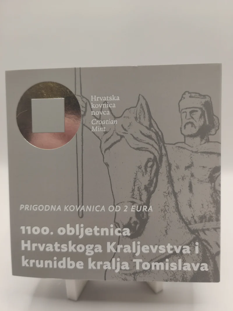 2 euro commémorative Croatie 2025 - 1100e anniversaire du royaume croate et du couronnement du roi Tomislav (coffret)