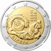 2 euro commémorative Estonie 2026 - Sipsik