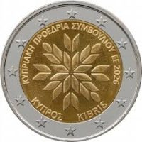 2 euro commémorative Chypre 2026 - Présidence du conseil de l'UE