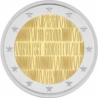 2 euro commémorative Croatie 2026 - 100 ans de la radio
