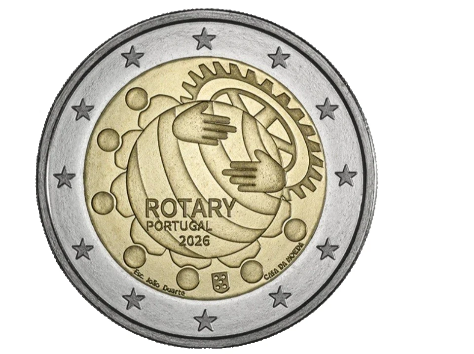 2 euro commémorative Portugal 2026 – 100 ans du Rotary Club