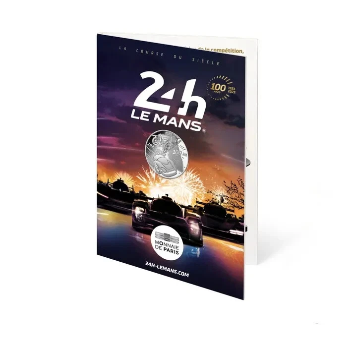 10 euros argent France 2023 - 100 ans des 24 Heures du Mans (coincard)